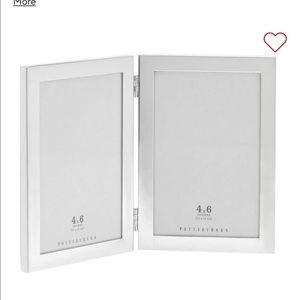 Pottery Barn Modern Silver Dual 4x6 Frame